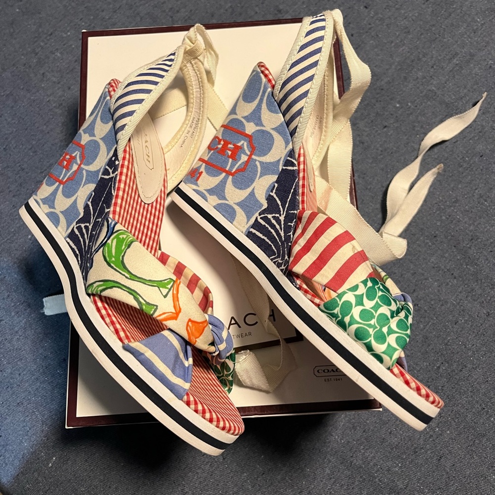 Coach shoe/wedge size 8